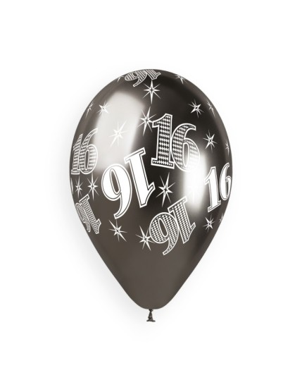 Sachet de 5 ballons anniversaire imprimé Birthday Anniversaire Shiny Faites La Fête Ballons & Arches