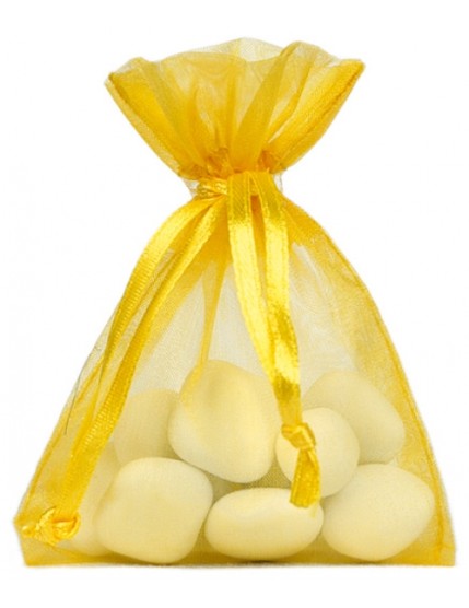 Sachet Organdi uni Jaune Faites La Fête Accessoires de décoration