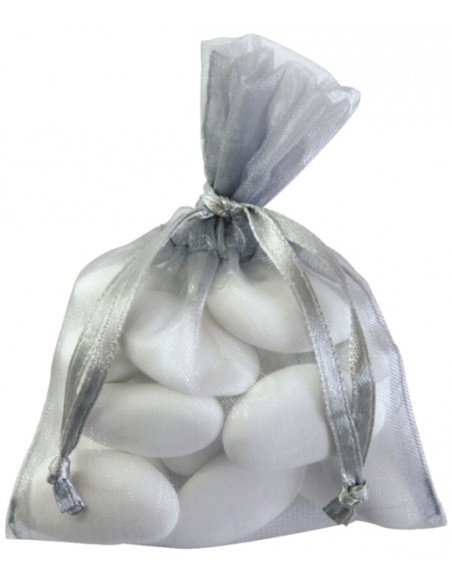 Sachet Organdi uni Gris