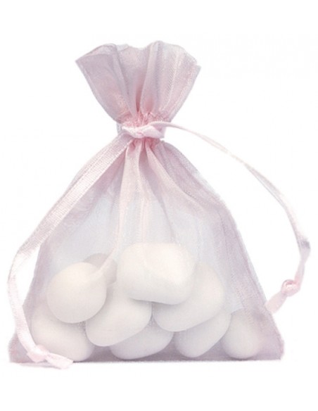 Sachet Organdi uni Rose