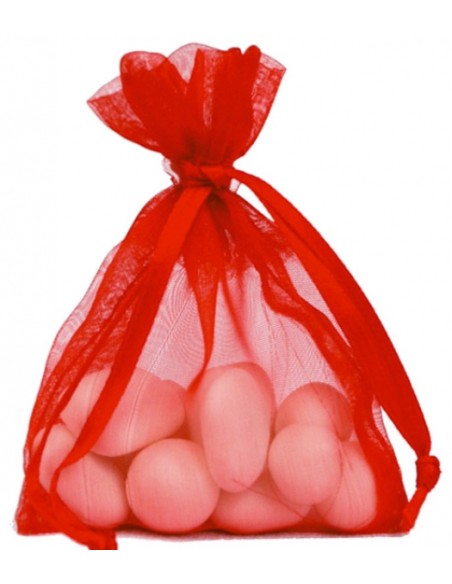Sachet Organdi uni Rouge