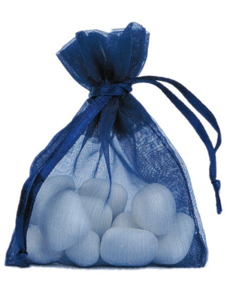 Sachet Organdi uni Marine