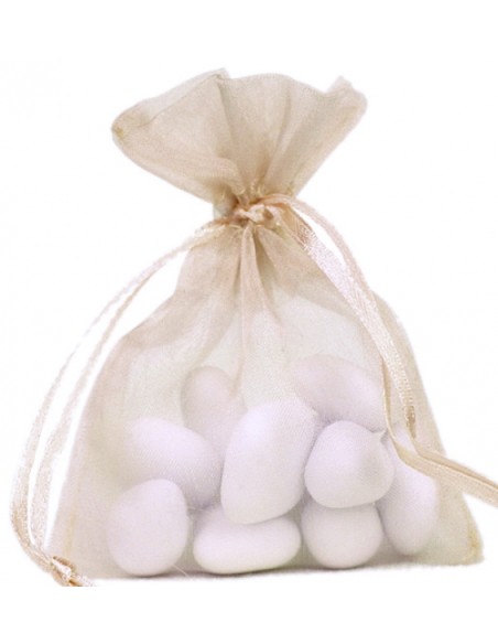 Sachet Organdi uni Taupe