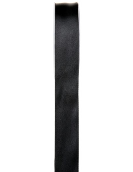 Ruban satin double face Noir