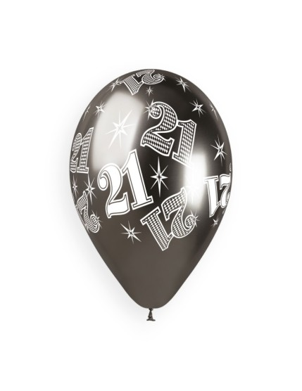 Sachet de 5 ballons anniversaire imprimé Birthday Anniversaire Shiny Faites La Fête Ballons & Arches