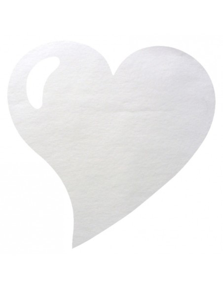 Set de table coeur Blanc