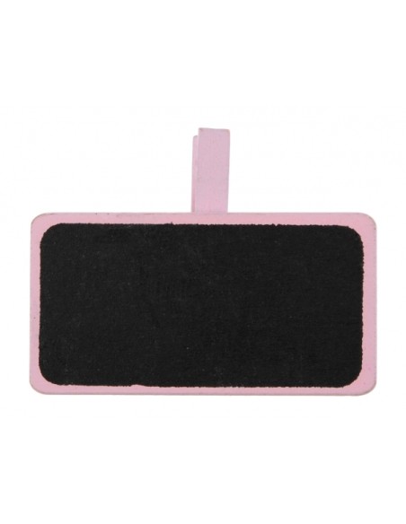 Ardoise École sur pince Rose