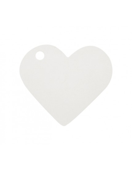 Marque-place coeur Blanc Faites La Fête Accessoires de décoration