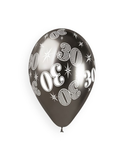 Sachet de 5 ballons anniversaire imprimé Birthday Anniversaire Shiny Faites La Fête Ballons & Arches