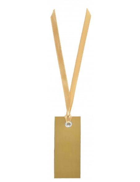Marque-place rectangle ruban Or