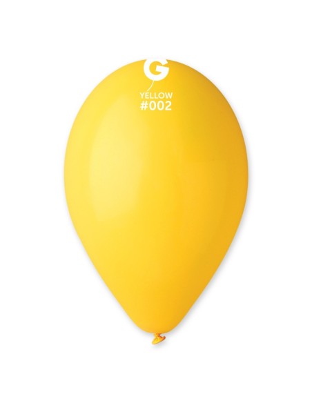 Sachet de 10 ballons standard jaune