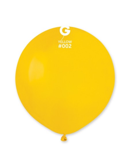 Sachet de 10 ballons 48 cm jaune