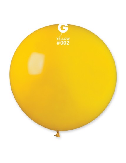 Sachet de 1 ballon géant rond jaune Faites La Fête Ballons & Arches