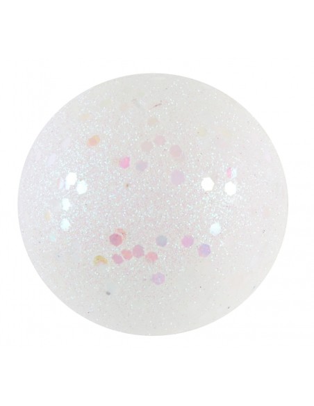 Assortiment boules pailletées Blanc