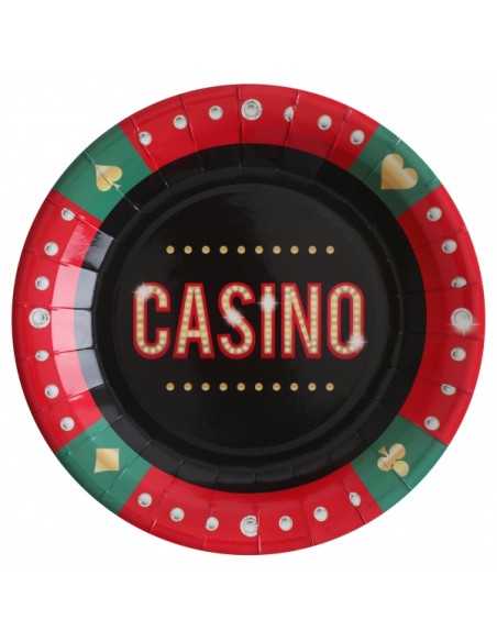 Assiette Casino Multicolore