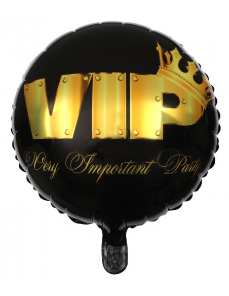 Ballon Alu VIP couronné métal Noir