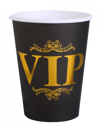 Gobelet VIP couronné Noir Faites La Fête Accessoires de décoration