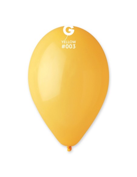 Sachet de 50 ballons standard jaune