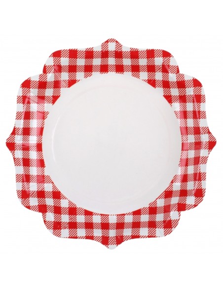 Assiette A la campagne Rouge