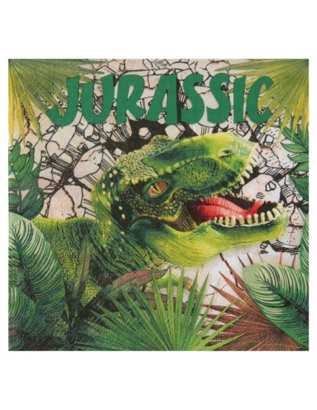 Serviette Dinosaure Multicolore