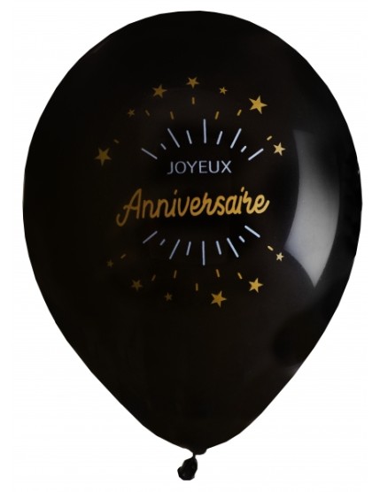 Ballon Anniversaire Etincelant Or Faites La Fête Accessoires de décoration