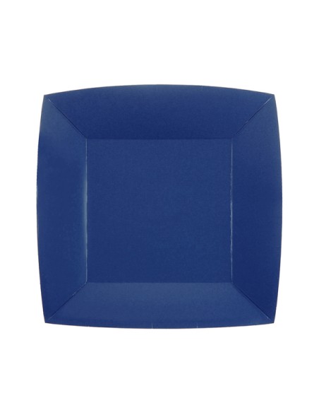 Petite assiette carrée Rainbow Bleu