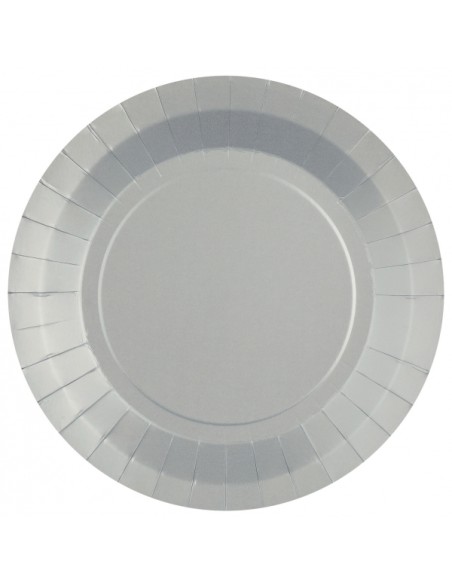 Grande assiette ronde Rainbow Argent