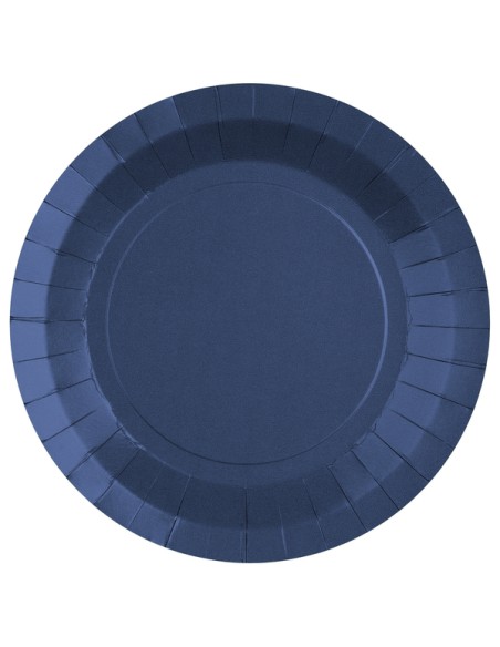 Grande assiette ronde Rainbow Bleu