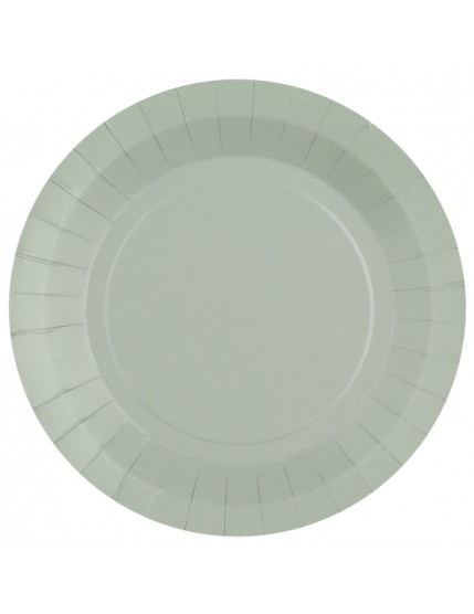 Grande assiette ronde Rainbow Gris Faites La Fête Anniversaire