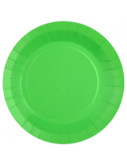 Grande assiette ronde Rainbow Vert Faites La Fête Anniversaire