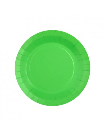 Petite assiette ronde Rainbow Vert Faites La Fête Anniversaire