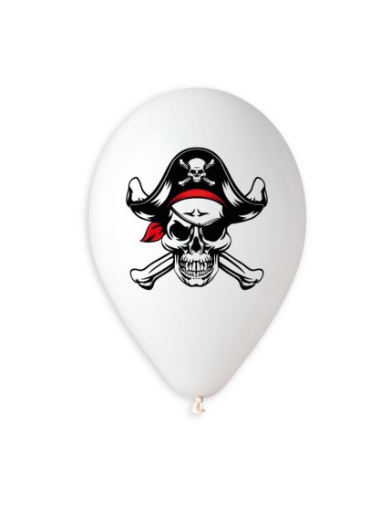 Sachet de 5 ballons anniversaire imprimé Pirates Faites La Fête Ballons & Arches