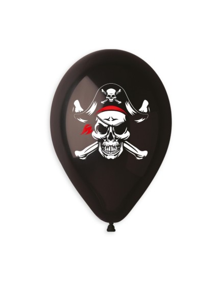 Sachet de 5 ballons anniversaire imprimé Pirates Faites La Fête Ballons & Arches