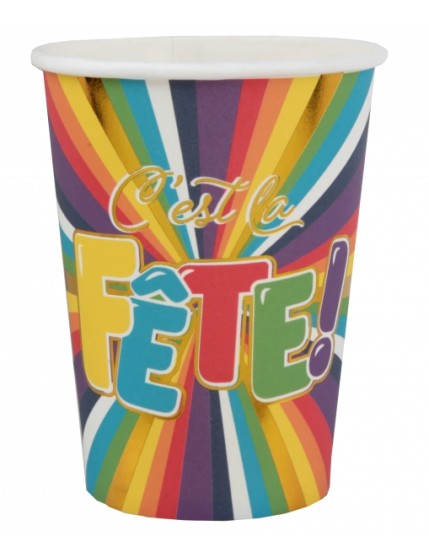 Gobelet C\'est la Fête Multicolore Faites La Fête Accessoires de décoration